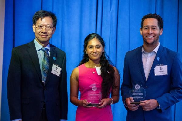 CS Department Chair Joshna and Nathanial